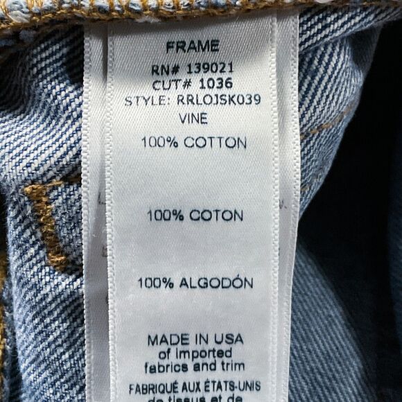Frame Womens Jeans size 4 W27 Distressed Button Fly Frayed Skinny Ankle x29"insm - Picture 9 of 12